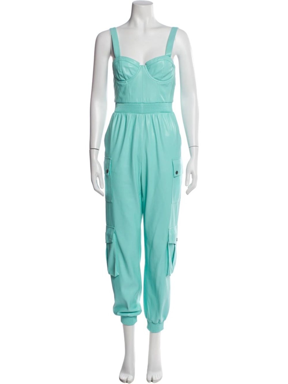 Alice + Olivia Frida Cargo Jumpsuit Size 4 - Picture 2 of 16